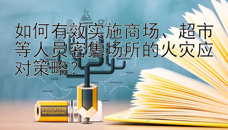 如何有效实施商场、超市等人员密集场所的火灾应对策略？