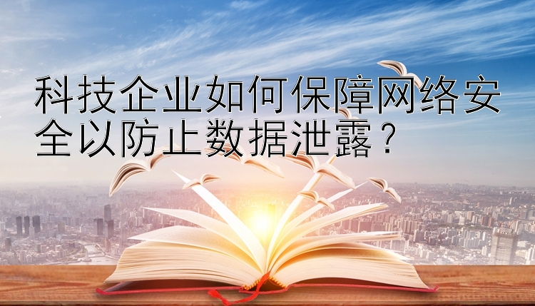 科技企业如何保障网络安全以防止数据泄露？