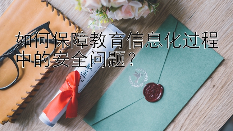 如何保障教育信息化过程中的安全问题？