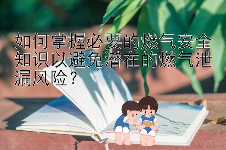 如何掌握必要的燃气安全知识以避免潜在的燃气泄漏风险？